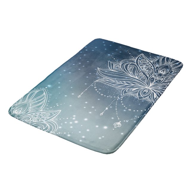 Mandala universe Badematte Bath Mat (Angled)