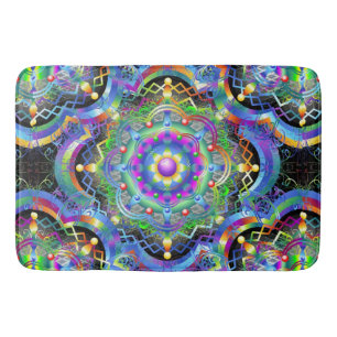 Mandala Universe Colors Bath Mat