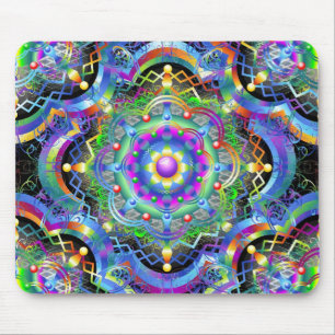 Mandala Universe Colors Mouse Pad