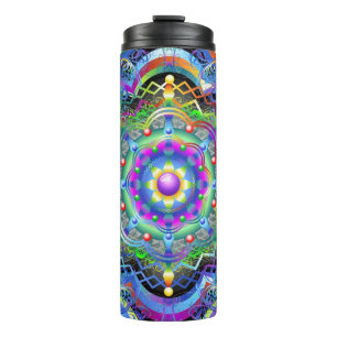 Mandala Universe Colors Thermal Tumbler