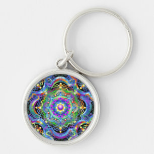 Mandala Universe Colours Key Ring