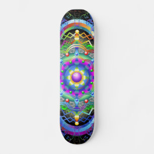 Mandala Universe Colours Skateboard