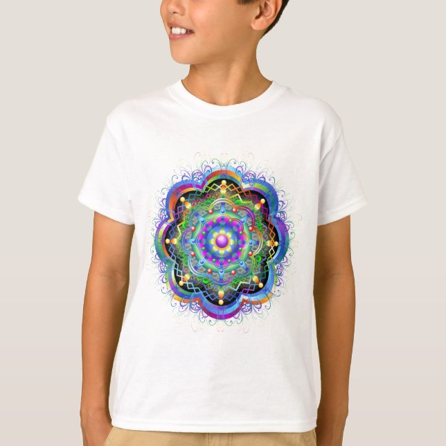 Mandala Universe Colours T-Shirt (Front)