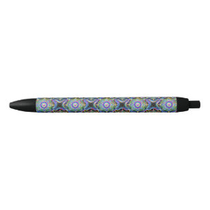 Mandala Universe Psychedelic Colours Black Ink Pen