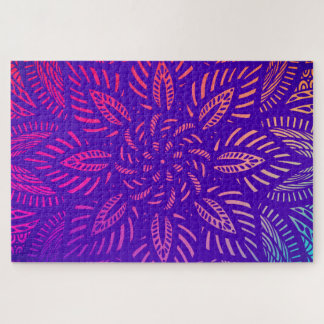Mandala Vibrant Design Jigsaw Puzzle