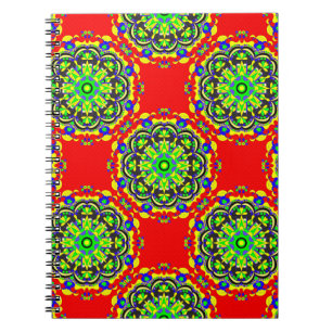 mandala vintage tribal seamless pattern illustrati notebook
