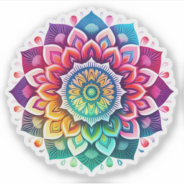  Mandala vinyl sticker (Front)