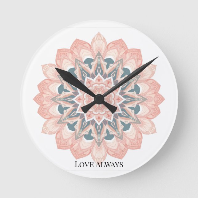 Mandala Wall Clock – Arabesque Art (Front)