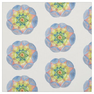 Mandala Watercolor Cotton (56" width) Fabric