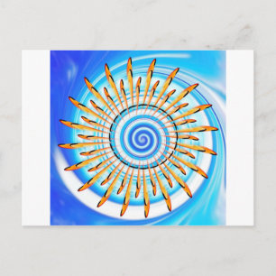 Mandala Waterwave Postcard