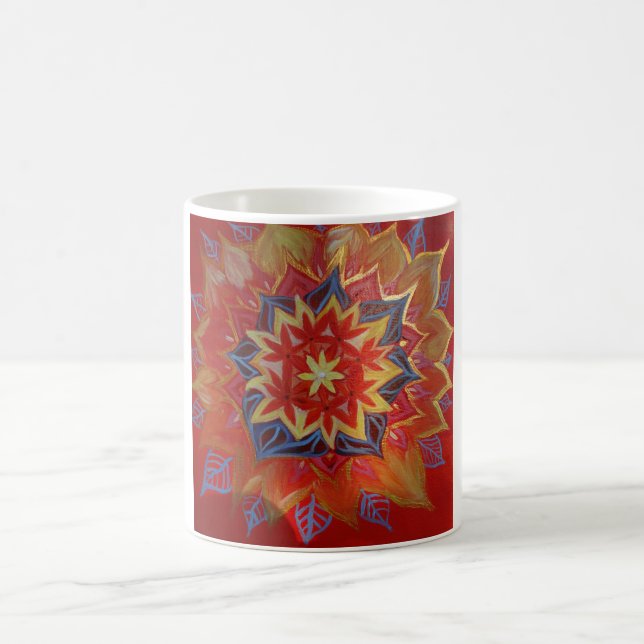 Mandala White 325 ml  Classic White Mug (Center)