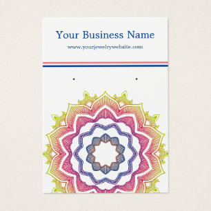 Mandala White Earring