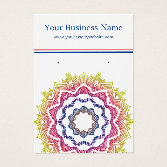 Mandala White Earring (Front)