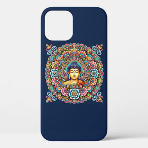 Mandala with buddha iPhone 12 case