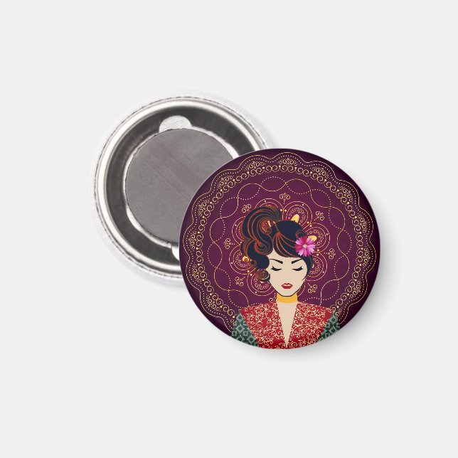 Mandala Woman Art Magnet (Front/Back)