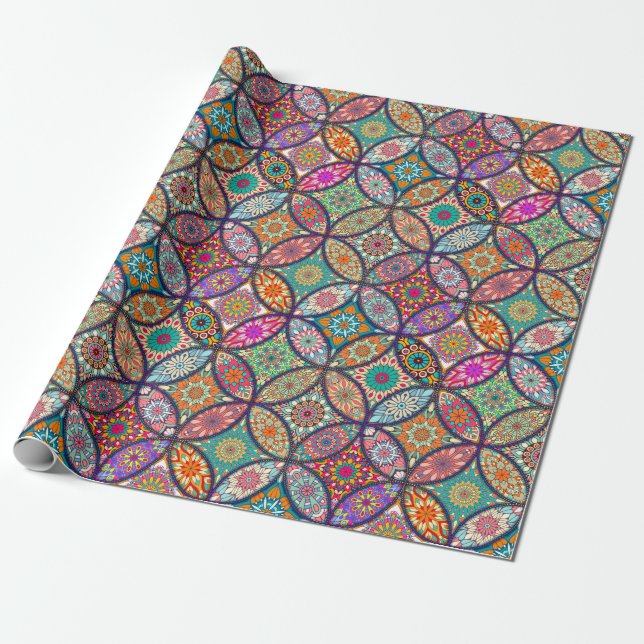 Mandala Wrapping Paper (Unrolled)