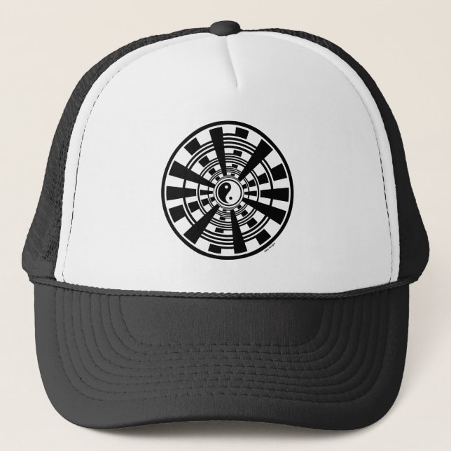 Mandala - Ying Yang Trucker Hat (Front)