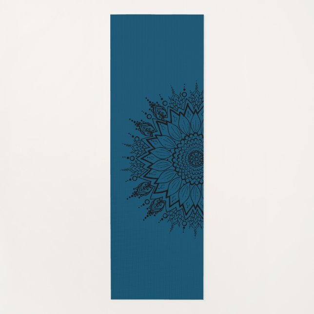 Mandala Yoga Mat, Sunflower Exercise Mats  (Front)