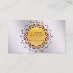 Mandala Yoga Meditation Health Holistic Massage Business Card