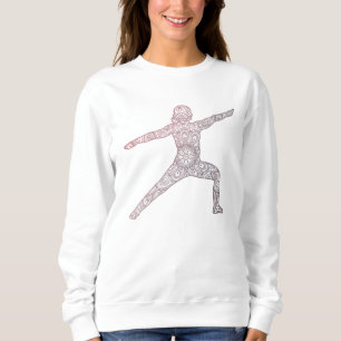 Mandala Yoga Pose Mandala Line Art Mandala Sweatshirt