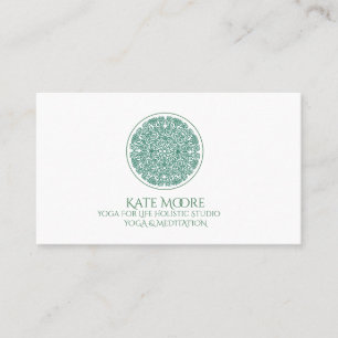 Mandala Yoga Symbol Of Universe Business Card