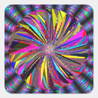 Mandalaart  square sticker