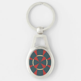 Mandalaic kaleidoscope key ring