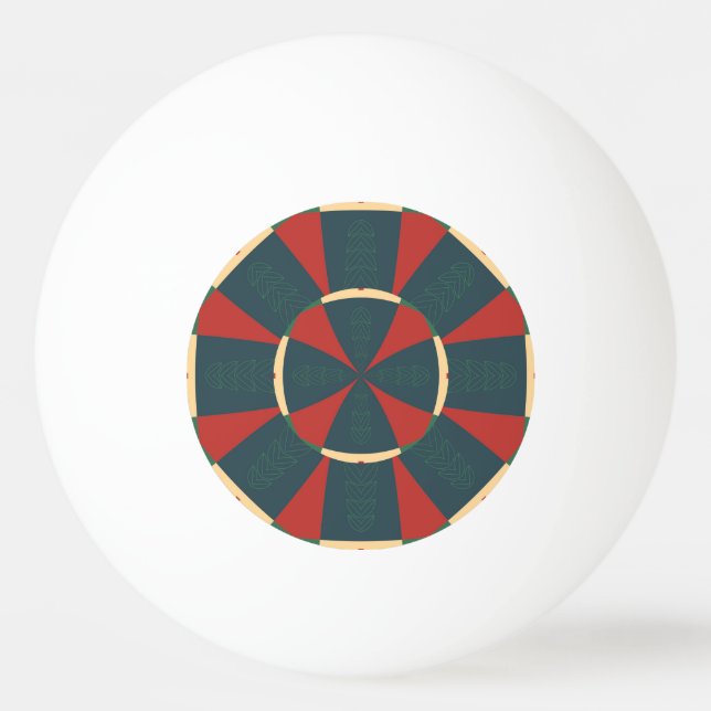 Mandalaic kaleidoscope ping pong ball (Front)