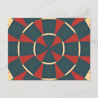 Mandalaic kaleidoscope postcard