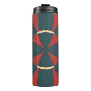 Mandalaic kaleidoscope thermal tumbler