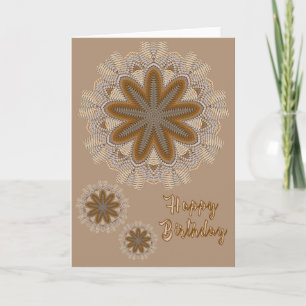 Mandalas Birthday Folded Greeting Card