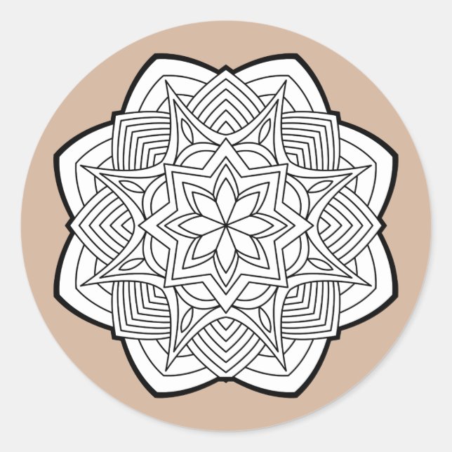 Mandalas Classic Round Sticker (Front)