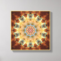 Mandalas from the Heart of Change 4 Wrapped Canvas