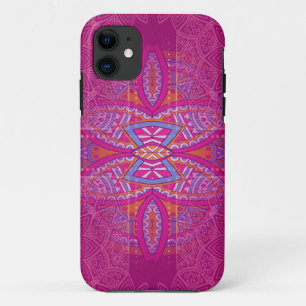 Mandalas on Pink repeat design Case-Mate iPhone Case