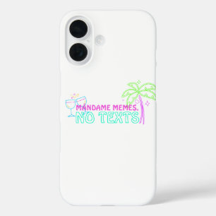 Mándame Memes, No Texts Neon Hispanic Heritage iPhone 16 Case
