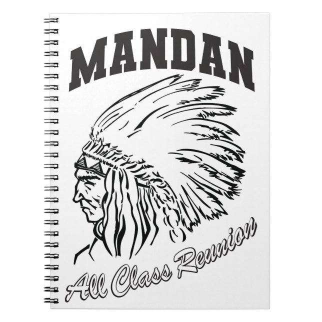 Mandan Braves All Class Reunion Notebook (Front)