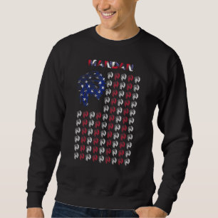 Mandan Native American Indian Chief Usa Flag 4th J Sweatshirt