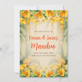 Mandap Mahurat invitations Mandvo invites Digital