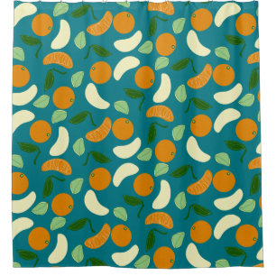 Mandarin Citrus Shower Curtain