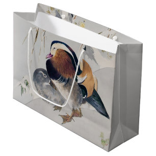 Mandarin Duck Couple, Watanabe Seitei Large Gift Bag
