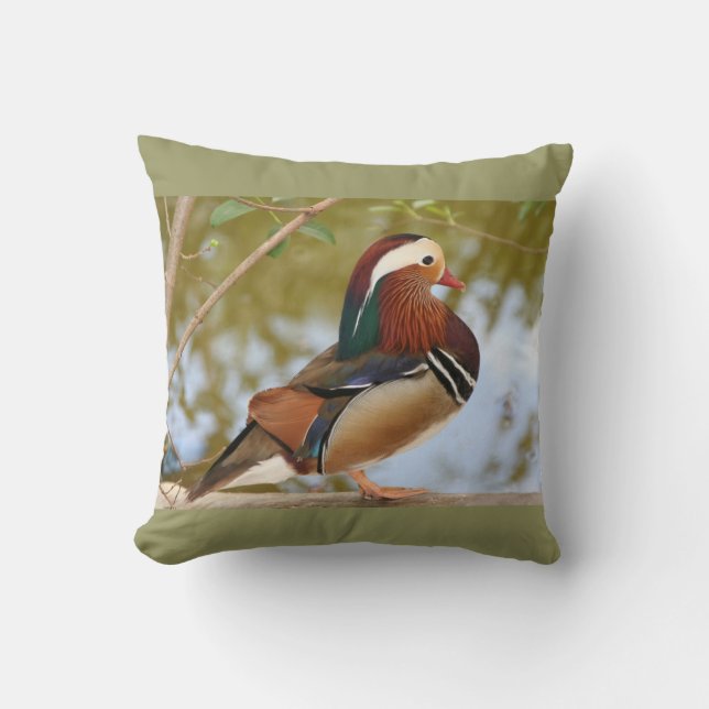 Mandarin Duck Cushion (Front)