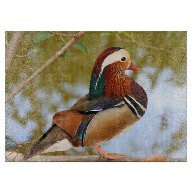 Mandarin Duck Cutting Board (Front)