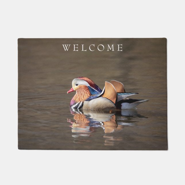 Mandarin Duck Doormat (Front)