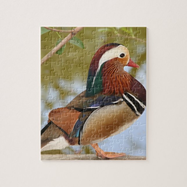 Mandarin Duck Jigsaw Puzzle (Vertical)