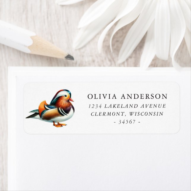 Mandarin Duck Return Address (Insitu)