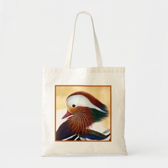 Mandarin Duck Tote Bag (Front)