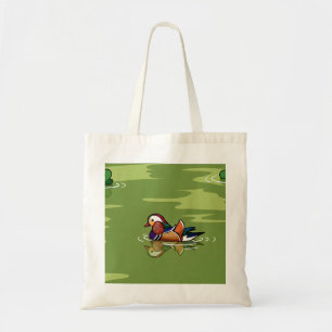 Mandarin Duck up close sticker Tote Bag