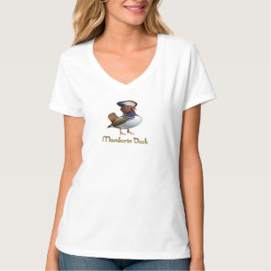 Mandarin Duck V-Neck T-Shirt