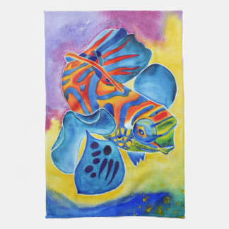 Mandarin Fish design kitchen towel