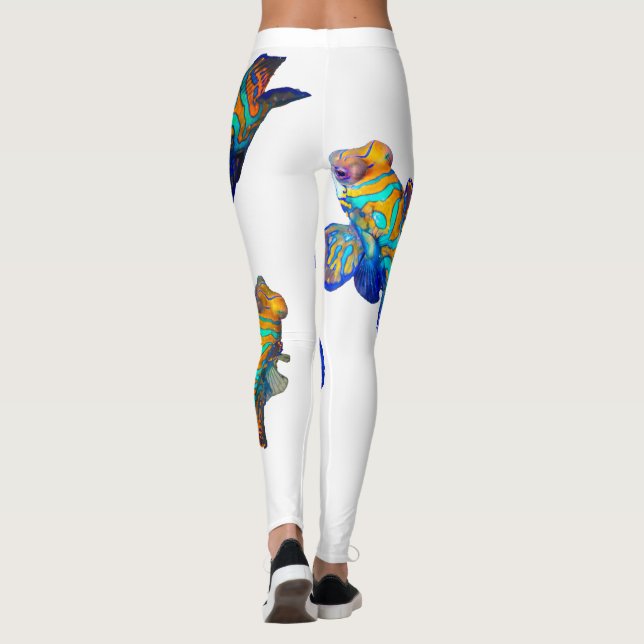 Mandarin Fishes  Leggings (Back)